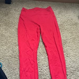 Red Fabletics Leggings